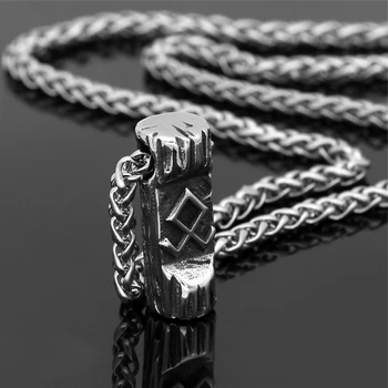 Viking Jedan Runa Ogrlica Muškarci Žene Visoke Kvalitete Od Nehrđajućeg Čelika Jednostavan Amulet Privjesak Vintage Nakit Par Poklona Дропшиппинг